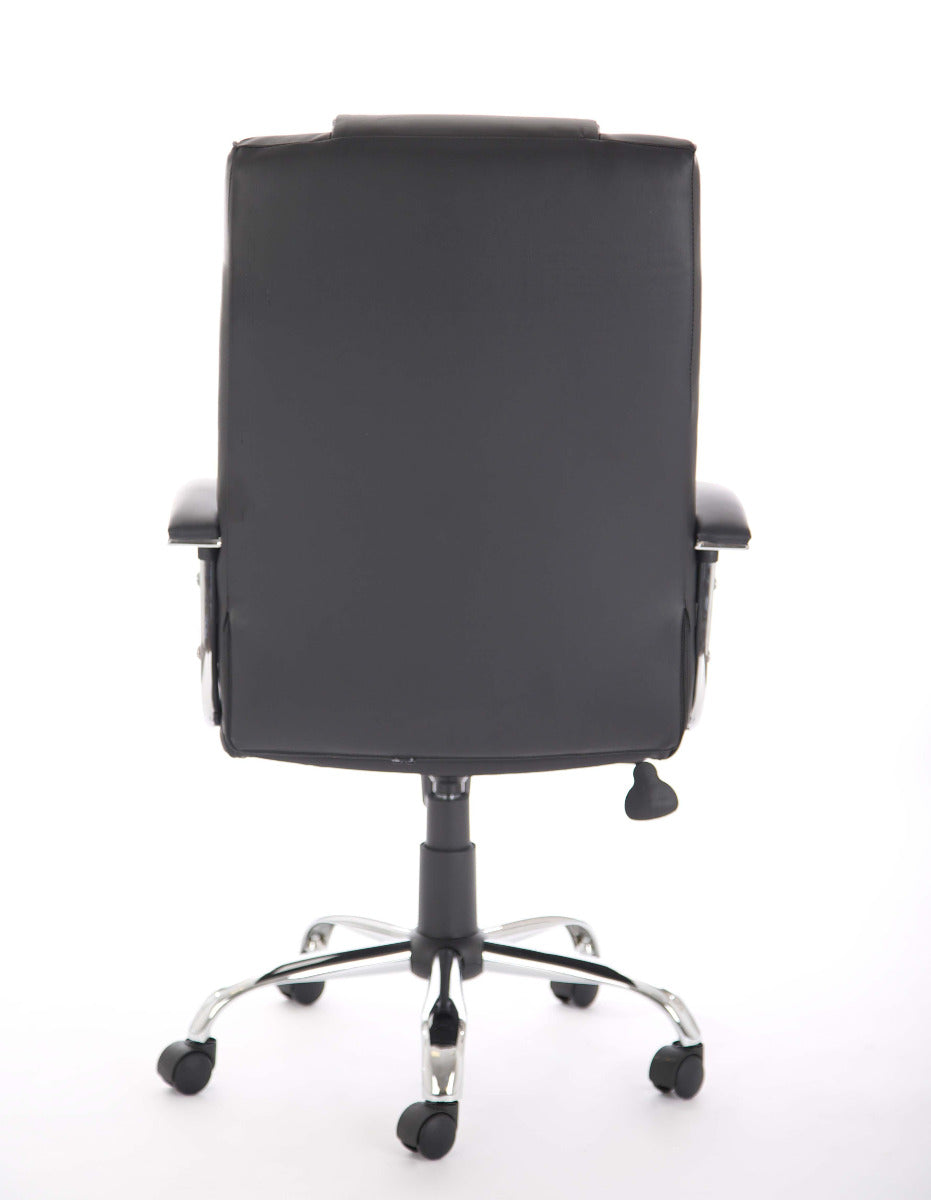 Thrift Black Leather Office Chair